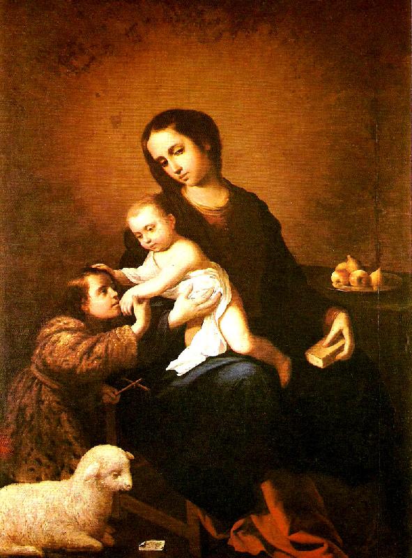 Francisco de Zurbaran virgin and child with st. China oil painting art